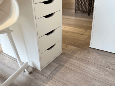 Nail Technician Station In Modern Salon