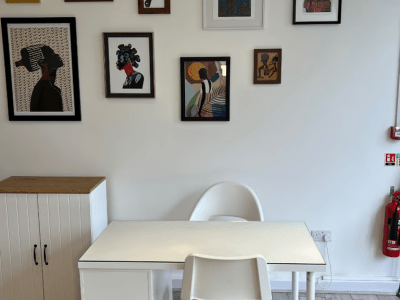 Nail Technician Station In Modern Salon