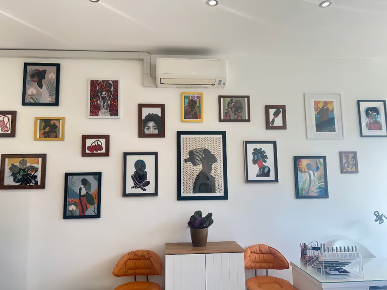 Nail Technician Station In Modern Salon