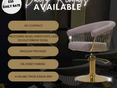 Rent Your Beauty Space or Beauty Chair Today