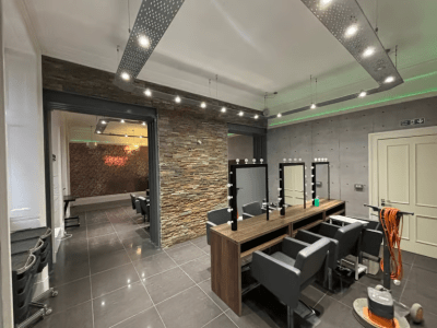 Complete Hair & Beauty Salon with Kitchen & Washrooms