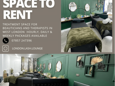 BEAUTIFUL THERAPY ROOM TO RENT for Lash/ Brow beauty
