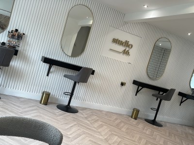 Lash tech/aesthetics/semi permanent make up beauty room and make up chair on busy high street