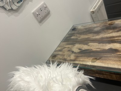 nail table with storage spaces available